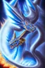 Placeholder: A Blue eyes withe dragon of yu gi oh,