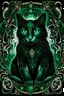 Placeholder: "Mystical Feline Enchantment": Behold the captivating allure of our "Mystical Feline Enchantment" design, where the enigmatic black cat embodies the essence of mystery and magic. With piercing emerald eyes that seem to hold ancient secrets, this ethereal creature is surrounded by swirling constellations, conveying a sense of cosmic connection. Perfect for those who embrace the enigmatic nature of felines and the wonders of the universe.