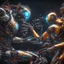 Placeholder: Creation of Adam with robots, high exposure, Professional photography, high contrast, bright vibrant colors, dark tone, high highlights, Intricate Patterns, Ultra Detailed, Luminous, Radiance, beautiful, Ultra Realism, Complex Details, Intricate Details, 8k, HDR, High Quality, Trending On Artstation, Sharp Focus, Studio Photo, Intricate Details,