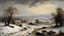 Placeholder: Style John Constable, rural idyll, agriculture, dream world, snow, calm beauty, fantasy world, magic, beautiful composition, exquisite detail, superb buildings in the distance