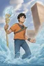 Placeholder: Percy Jackson with water powers