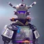 Placeholder: A portrait of a crystalised robot samurai with yakuza tatu, atmospheric, realistic, unreal engine cosmic galactic, cinematic lighting, octane render, random colors, transparent, cosmic ambiance, masterpiece, art by Yoji Shinkawa, composing fit inside