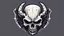 Placeholder: Demon skull logo minimalistic cyberpunk