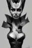 Placeholder: Brigitte Bardot as evil queen in black leather, busty, cleavage, curvy, angry, stern look. character design by cory loftis, fenghua zhong, ryohei hase, ismail inceoglu and ruan jia. unreal engine 5, artistic lighting, highly detailed, photorealistic, fantasy