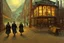 Placeholder: the three old men are walking down the street, in the style of van gogh, steampunk-inspired designs, synchronicity, charles vess, vernacular architecture, villagecore, serge marshennikov, subtle, earthy tones --style 4cojQM2tFLv0-1oQhPGLa7R0G --stylize 750 --v 5.2