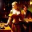 Placeholder: fullbody portrait 'beautiful face blonde massiveboobs medieval wench on tavern in medieval city',painting by gaston bussiere, greg rutkowski, yoji shinkawa, yoshitaka amano, tsutomu nihei, donato giancola, tim hildebrandt, oil on canvas, cinematic composition,sharp image, extreme detail,((fit full head inside picture)),32k