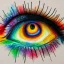 Placeholder: melted crayon drawing of rainbow eye with jewel as iris, 8k resolution, high-quality, fine-detail, muted colors,intricate, digital art, detailed matte, volumetric lighting, illustration, octane render