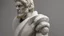 Placeholder: marble sculpture of NFL player by Andrea del Sarto