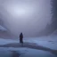 Placeholder: lost, feeling, winter landscape, ice field, crystals, surreal, dreamlike, foggy