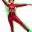 Placeholder: A full-body shot of a beautifulazeri lady in futball suit short hair