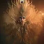 Placeholder: Mystery peacock feather mask, dramatique, art background, dramatic lighting, volumetric lighting, hyperrealisme, 8k, high quality, lot of details, fit within portrait