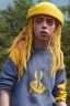 Placeholder: Billie Eilish, in shorts, photorealistic, 8k