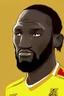 Placeholder: Romelu Lukaku Belgian football player cartoon 2d