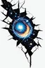 Placeholder: Tattoo-Design: crack in the universe.