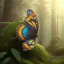 Placeholder: intricate details, realistic, octane,colorfull unreal engine, ,zoomed out + portrait, volumetric lighting, shiny,extreme detail, Photorealism, High detail, Hyper realistic butterflies in forest, macro lens blur,abstract paint, sharp,eos5d mark 4, ef 85mm 5.6, focus