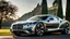Placeholder: A sleek with livery (((luxury hypercar bentley))), its contours and details perfectly captured in a (((cinematic view))), zipping along a winding road under a beautiful blue fresh morning sky