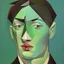 Placeholder: a painting of a man's face with a green background, a cubist painting by Pablo Picasso, reddit, cubism, picasso, cubism, constructivism