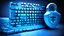 Placeholder: The image closely depicts a computer keyboard secured with a complex digital lock. The blue and white colors reflect the technological and security aspects of the subject. As an expression of digital protection and a focus on security in the era of digital communication, this image represents the balance between technology and personal safeguarding.