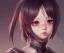 Placeholder: Anime girl cute neck head portrait, warrior costume, village, cyberpunk, 8k quality