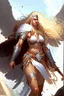 Placeholder: female traveler aasimar barbarian