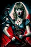 Placeholder: Taylor Swift as a vampire with chainsaws for arms