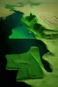 Placeholder: The Egyptian Delta is in green