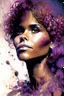 Placeholder: Portrait of gorgeous young Halle Berry surrounded by berries by Awwchang and James Christensen and CGSociety and Carne Griffiths and Minjae Lee, fun background, Lou Xaz