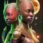 Placeholder: sango fantasy, fantasy magic, intricate, sharp focus, illustration, highly detailed, digital painting, concept art, matte, artgerm and paul lewin and kehinde wiley, masterpiece Asian black panther Egyptian pyramid silver space lady space blood moon galaxy