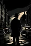 Placeholder: Can you create a poster of a LA noir style of London