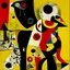 Placeholder: Sloth contrivance, by Joan Miro and VS Gaitonde, mind-bending abstract image, fragmented, subconscious deconstructivism, yellow and black and white and red color scheme