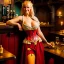 Placeholder: fullbody portrait 'beautiful blonde massiveboobs medieval wench on tavern in medieval city',corset,painting by gaston bussiere, greg rutkowski, yoji shinkawa, yoshitaka amano, tsutomu nihei, donato giancola, tim hildebrandt, oil on canvas, cinematic composition,sharp image, extreme detail,((fit full head inside picture)),32k