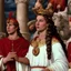 Placeholder: [clip by Sandra - Maria Magdalena 1985] Circe the incredible nymph with lovely braids in Sistine Chapel, she is surrounded by cardinals in the conclave