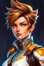 Placeholder: Highly detailed portrait of Tracer from Overwatch, by Loish, by Bryan Lee O'Malley, by Cliff Chiang, by Greg Rutkowski, inspired by Capcom
