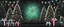 Placeholder: A christmas banner, symetrical, christmas trees with ornaments, light in the center, presents in front of the trees, lights on the top of the image. Realistic but artsy, drawing, dark and moody. Dark geen tones, red highlights.