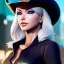 Placeholder: Ultra detailed fullbody Portrait in oil on canvas of overwatch character- ASHE with white hair and cowboy hat,extremely detailed digital painting,intense stare, extremely detailed face, crystal clear eyes, mystical colors ,perfectly centered image, perfect composition, rim light, beautiful lighting,masterpiece ,8k, stunning scene, raytracing, anatomically correct, in the style of Steve Jung and robert e howard and Wizyakuza and Ohrai Noriyoshi and Simon Bisley and uncannyknack and kilory.