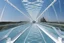 Placeholder: a futuristic glass bridge made of glass by architect "Calatrava"