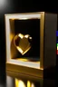 Placeholder: secure gallery showcase box with golden heart