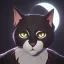 Placeholder: gato negro con la luna en su frente