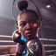 Placeholder: Cyberpunk robot black girl, boxing in the ring, unreal engine 5, octane render,cinema4d, dynamic lighting, 8k, redshift render, highly, hyperrealism ultra detailed, hyper realistic.