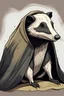 Placeholder: Badger wearing a cloak