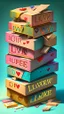 Placeholder: Stacked boxes stuffed with overflowing love letters, realistic, professional, art, detailed, vibrant colors.