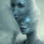 Placeholder: clouds of fog as woman's face, dissolving, disintegrating, wearing blue hijab, fine detail, highly intricate, wearing blue hijab, modern surrealism painting, high-quality, volumetric lighting, 8k, ultrahd, George Grie, Marco Escobedo, Igor Morski,Brian Froud, Howard Lyon, Selina French