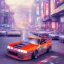 Placeholder: volumetric japan city environment and background, realistic pop-art illustration and highly detailed digital painting of illegal street drifting, ghost flames, inside a vibrant city, underground jdm scene, d1 grand prix, nissan, mitsubishi, otaku, neon, toyota, honda, subaru, highly detailed, money, high contrast, realistic shaded volumetric lighting, 8k, tokyo drift, reflective ground, octane render, smoke, burnout, vitality colours, colorful, uhd, blue fires, dk, hooning manga art by sam curry