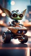 Placeholder: Gremlin pimp robot on roadster star ship ,bokeh like f/0.8, tilt-shift lens 8k, high detail, smooth render, down-light, unreal engine, prize winning