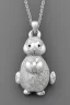 Placeholder: White gold rabbit necklace