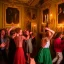 Placeholder: Party in a schloss, cheering people, Austrian aesthetic, warm colors, wood, green, red, 8k, HD, cinematography, photorealistic, Cinematic, Color Grading, Ultra-Wide Angle, Depth of Field, hyper-detailed, beautifully color-coded, insane details, intricate details, beautifully color graded, Cinematic, Color Grading, Editorial Photography, Depth of Field, DOF, Tilt Blur, White Balance, 32k, Super-Resolution, Megapixel, ProPhoto RGB, VR, Halfrear Lighting, Backlight