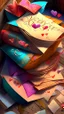 Placeholder: A bunch of love letters, realistic, professional, art, detailed, vibrant colors.