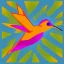 Placeholder: hummingbird geometric abstract