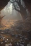 Placeholder: A spooky wasteland 8k, bas-relief, extraterrestrial, ethereal, eerie, with jagged rocks, cinematic 4d