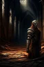 Placeholder: dark fantasy art of a medieval abandoned hall